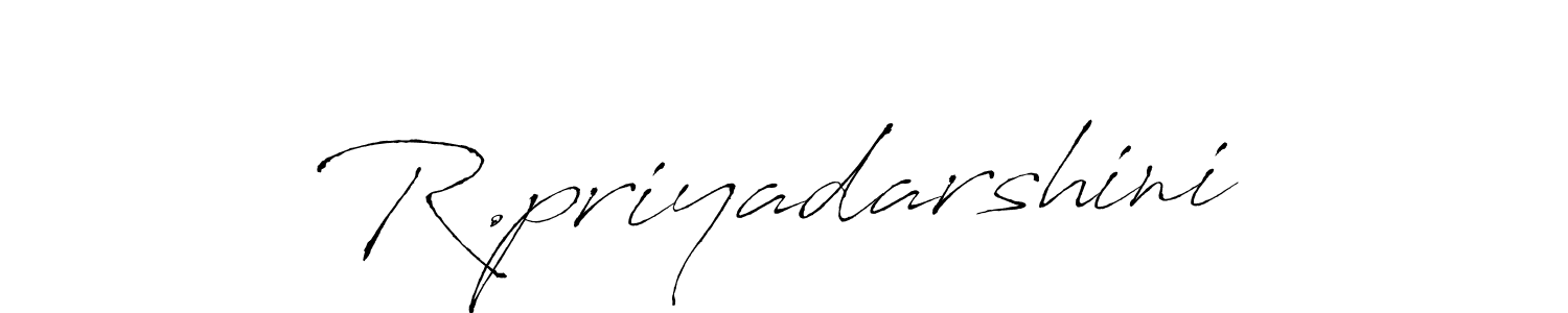 It looks lik you need a new signature style for name R.priyadarshini. Design unique handwritten (Antro_Vectra) signature with our free signature maker in just a few clicks. R.priyadarshini signature style 6 images and pictures png