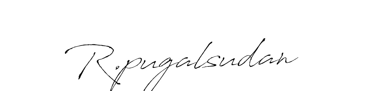 Use a signature maker to create a handwritten signature online. With this signature software, you can design (Antro_Vectra) your own signature for name R.pugalsudan. R.pugalsudan signature style 6 images and pictures png
