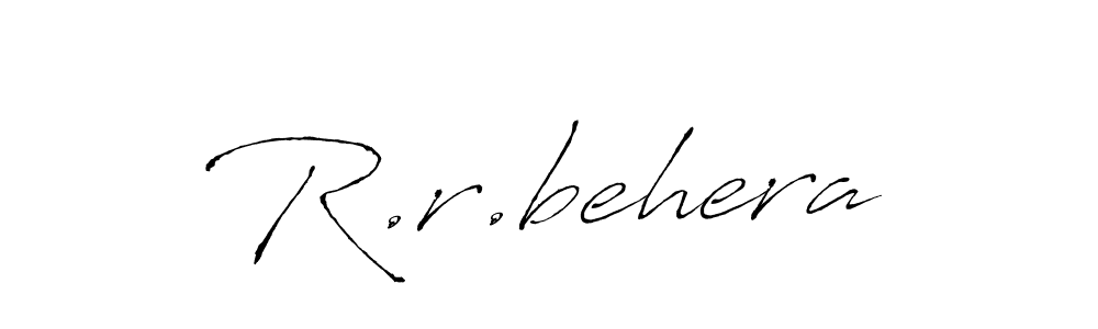 Also we have R.r.behera name is the best signature style. Create professional handwritten signature collection using Antro_Vectra autograph style. R.r.behera signature style 6 images and pictures png