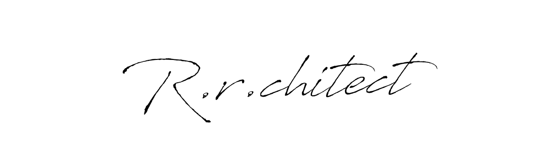 How to Draw R.r.chitect signature style? Antro_Vectra is a latest design signature styles for name R.r.chitect. R.r.chitect signature style 6 images and pictures png