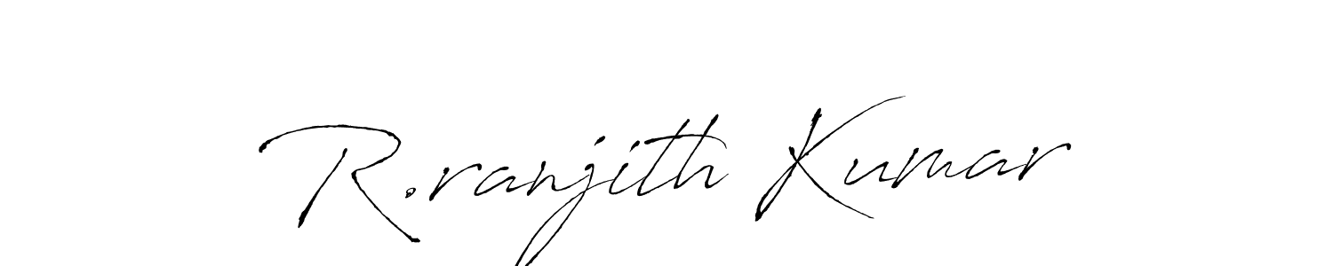 How to Draw R.ranjith Kumar signature style? Antro_Vectra is a latest design signature styles for name R.ranjith Kumar. R.ranjith Kumar signature style 6 images and pictures png