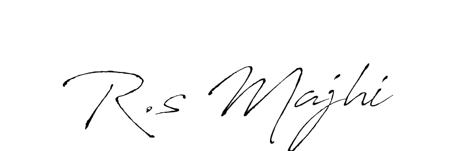 How to Draw R.s Majhi signature style? Antro_Vectra is a latest design signature styles for name R.s Majhi. R.s Majhi signature style 6 images and pictures png