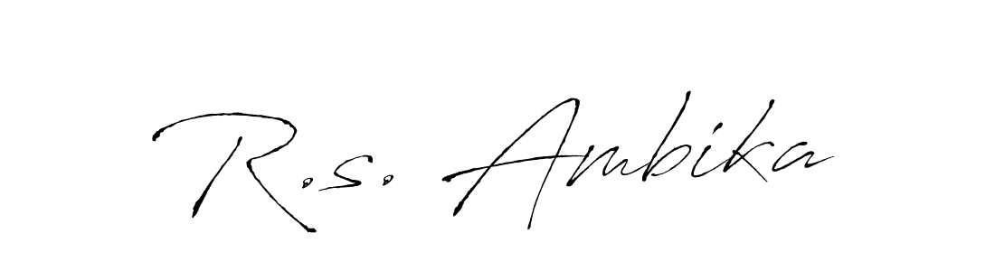 It looks lik you need a new signature style for name R.s. Ambika. Design unique handwritten (Antro_Vectra) signature with our free signature maker in just a few clicks. R.s. Ambika signature style 6 images and pictures png