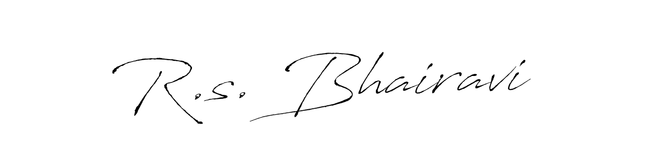 Once you've used our free online signature maker to create your best signature Antro_Vectra style, it's time to enjoy all of the benefits that R.s. Bhairavi name signing documents. R.s. Bhairavi signature style 6 images and pictures png