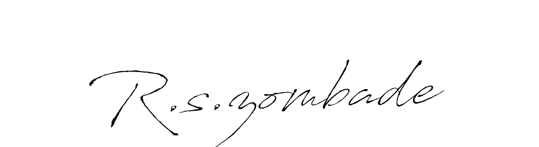 The best way (Antro_Vectra) to make a short signature is to pick only two or three words in your name. The name R.s.zombade include a total of six letters. For converting this name. R.s.zombade signature style 6 images and pictures png