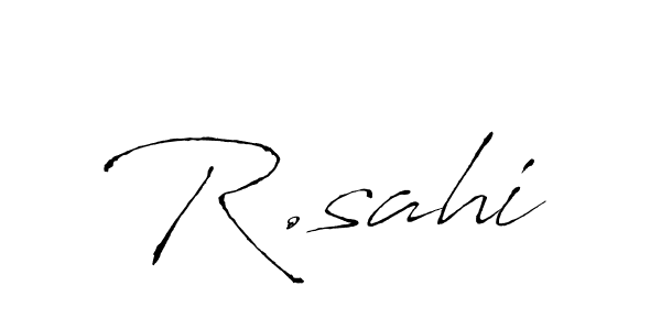 Also You can easily find your signature by using the search form. We will create R.sahi name handwritten signature images for you free of cost using Antro_Vectra sign style. R.sahi signature style 6 images and pictures png