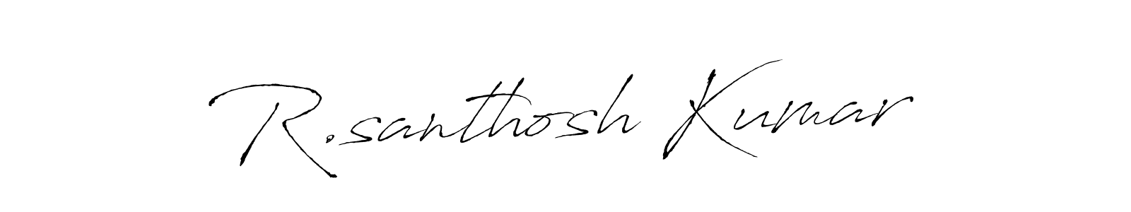 Use a signature maker to create a handwritten signature online. With this signature software, you can design (Antro_Vectra) your own signature for name R.santhosh Kumar. R.santhosh Kumar signature style 6 images and pictures png