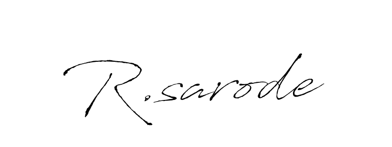 Make a beautiful signature design for name R.sarode. Use this online signature maker to create a handwritten signature for free. R.sarode signature style 6 images and pictures png