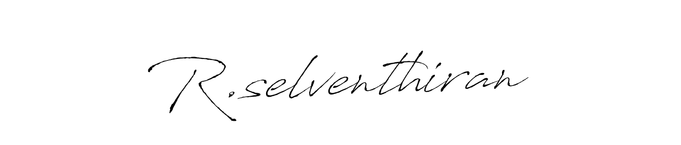 How to make R.selventhiran signature? Antro_Vectra is a professional autograph style. Create handwritten signature for R.selventhiran name. R.selventhiran signature style 6 images and pictures png