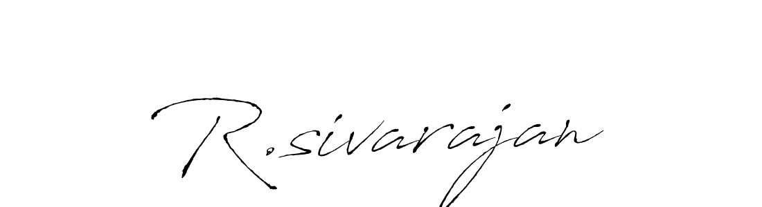 Use a signature maker to create a handwritten signature online. With this signature software, you can design (Antro_Vectra) your own signature for name R.sivarajan. R.sivarajan signature style 6 images and pictures png