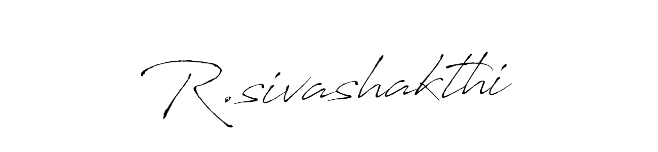 Use a signature maker to create a handwritten signature online. With this signature software, you can design (Antro_Vectra) your own signature for name R.sivashakthi. R.sivashakthi signature style 6 images and pictures png