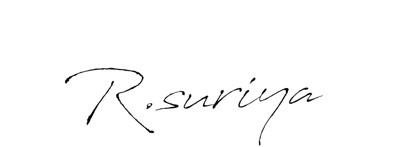 Similarly Antro_Vectra is the best handwritten signature design. Signature creator online .You can use it as an online autograph creator for name R.suriya. R.suriya signature style 6 images and pictures png