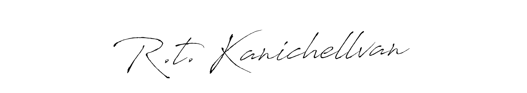 Also You can easily find your signature by using the search form. We will create R.t. Kanichellvan name handwritten signature images for you free of cost using Antro_Vectra sign style. R.t. Kanichellvan signature style 6 images and pictures png