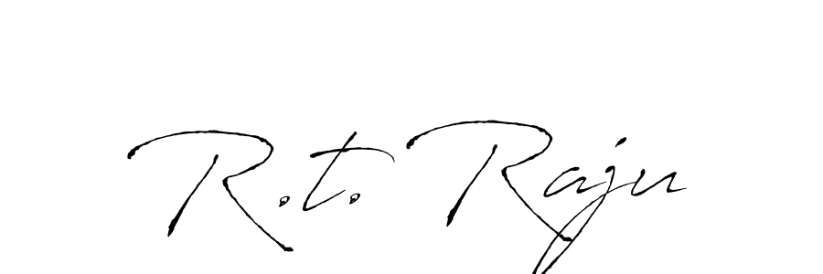 This is the best signature style for the R.t. Raju name. Also you like these signature font (Antro_Vectra). Mix name signature. R.t. Raju signature style 6 images and pictures png