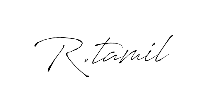 How to make R.tamil name signature. Use Antro_Vectra style for creating short signs online. This is the latest handwritten sign. R.tamil signature style 6 images and pictures png