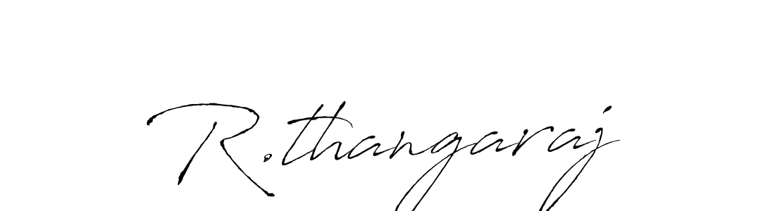 Make a beautiful signature design for name R.thangaraj. With this signature (Antro_Vectra) style, you can create a handwritten signature for free. R.thangaraj signature style 6 images and pictures png