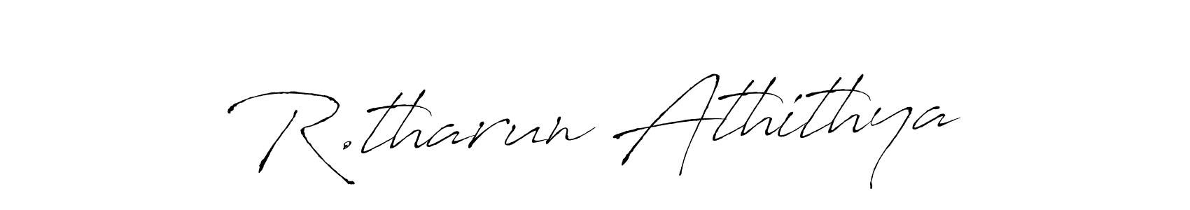 Make a beautiful signature design for name R.tharun Athithya. Use this online signature maker to create a handwritten signature for free. R.tharun Athithya signature style 6 images and pictures png