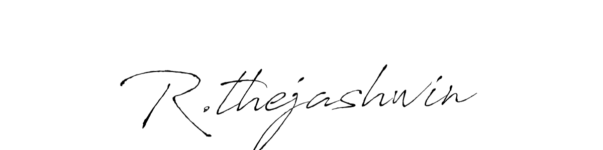 You should practise on your own different ways (Antro_Vectra) to write your name (R.thejashwin) in signature. don't let someone else do it for you. R.thejashwin signature style 6 images and pictures png