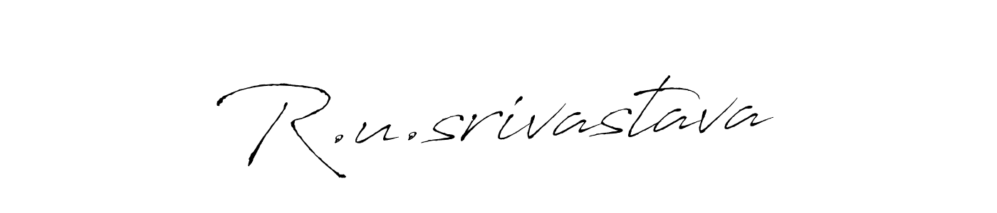 Use a signature maker to create a handwritten signature online. With this signature software, you can design (Antro_Vectra) your own signature for name R.u.srivastava. R.u.srivastava signature style 6 images and pictures png