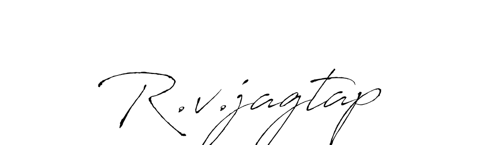 Also we have R.v.jagtap name is the best signature style. Create professional handwritten signature collection using Antro_Vectra autograph style. R.v.jagtap signature style 6 images and pictures png