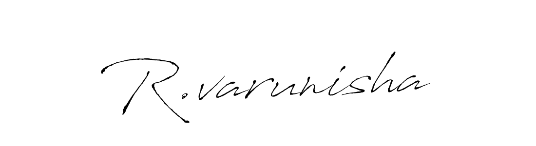 How to make R.varunisha signature? Antro_Vectra is a professional autograph style. Create handwritten signature for R.varunisha name. R.varunisha signature style 6 images and pictures png