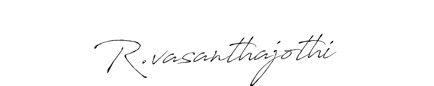 Design your own signature with our free online signature maker. With this signature software, you can create a handwritten (Antro_Vectra) signature for name R.vasanthajothi. R.vasanthajothi signature style 6 images and pictures png