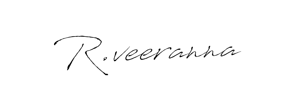 How to make R.veeranna name signature. Use Antro_Vectra style for creating short signs online. This is the latest handwritten sign. R.veeranna signature style 6 images and pictures png