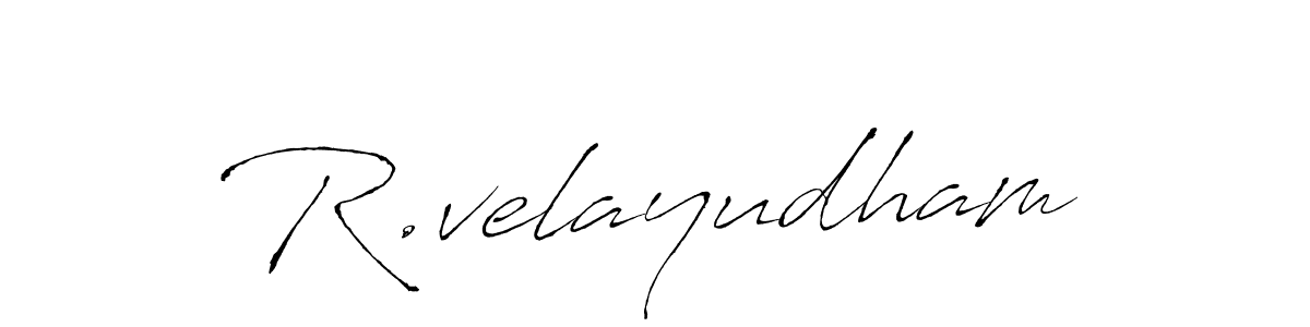 You should practise on your own different ways (Antro_Vectra) to write your name (R.velayudham) in signature. don't let someone else do it for you. R.velayudham signature style 6 images and pictures png