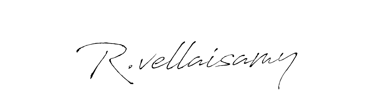 Create a beautiful signature design for name R.vellaisamy. With this signature (Antro_Vectra) fonts, you can make a handwritten signature for free. R.vellaisamy signature style 6 images and pictures png
