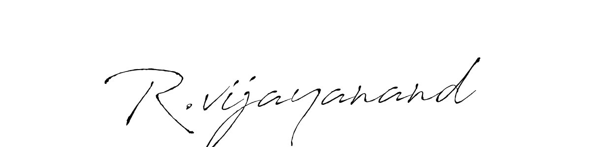 This is the best signature style for the R.vijayanand name. Also you like these signature font (Antro_Vectra). Mix name signature. R.vijayanand signature style 6 images and pictures png