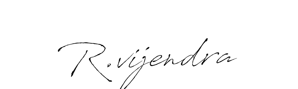 The best way (Antro_Vectra) to make a short signature is to pick only two or three words in your name. The name R.vijendra include a total of six letters. For converting this name. R.vijendra signature style 6 images and pictures png