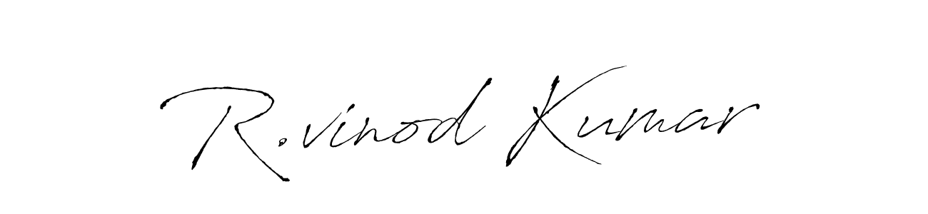 Create a beautiful signature design for name R.vinod Kumar. With this signature (Antro_Vectra) fonts, you can make a handwritten signature for free. R.vinod Kumar signature style 6 images and pictures png