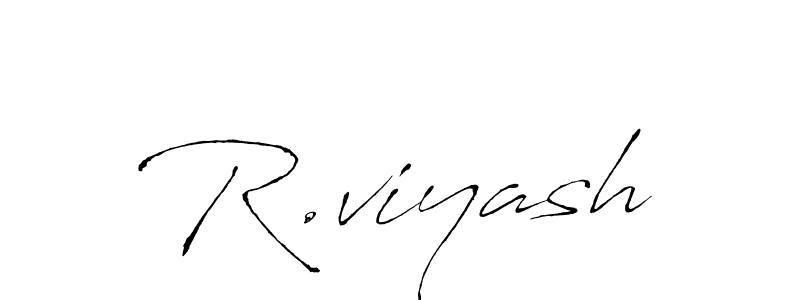 Similarly Antro_Vectra is the best handwritten signature design. Signature creator online .You can use it as an online autograph creator for name R.viyash. R.viyash signature style 6 images and pictures png