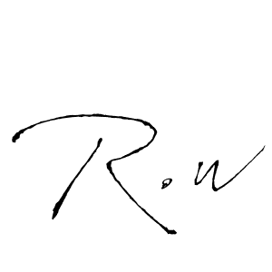 70+ R.w Name Signature Style Ideas | Perfect Autograph