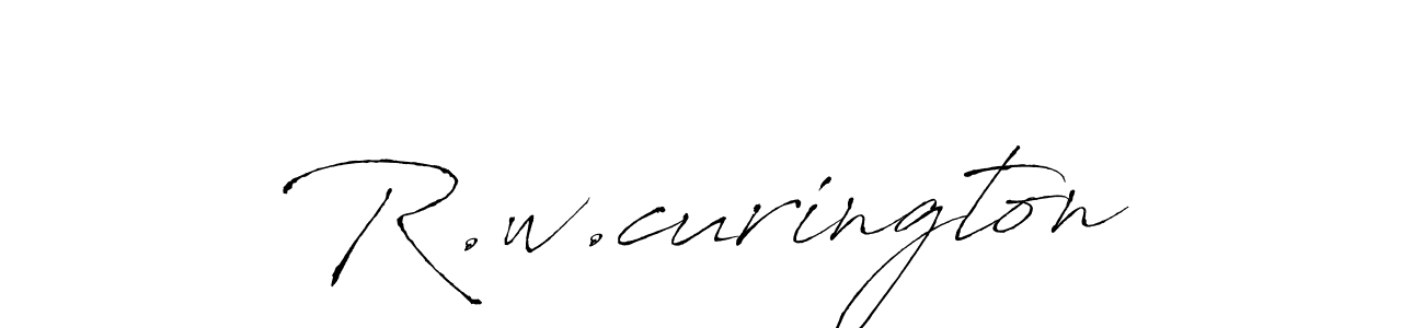 You should practise on your own different ways (Antro_Vectra) to write your name (R.w.curington) in signature. don't let someone else do it for you. R.w.curington signature style 6 images and pictures png