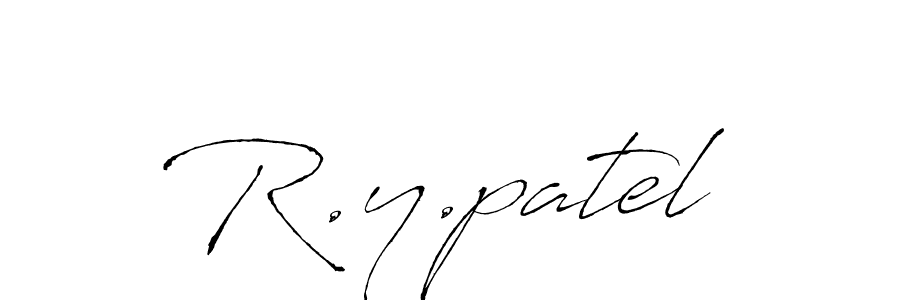 Make a beautiful signature design for name R.y.patel. Use this online signature maker to create a handwritten signature for free. R.y.patel signature style 6 images and pictures png