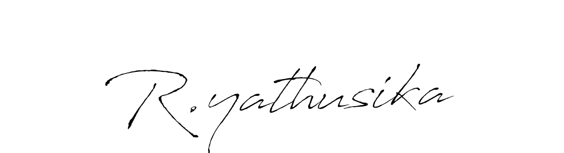 How to make R.yathusika signature? Antro_Vectra is a professional autograph style. Create handwritten signature for R.yathusika name. R.yathusika signature style 6 images and pictures png