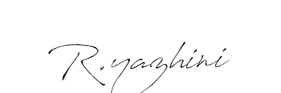 Create a beautiful signature design for name R.yazhini. With this signature (Antro_Vectra) fonts, you can make a handwritten signature for free. R.yazhini signature style 6 images and pictures png