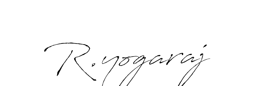 Design your own signature with our free online signature maker. With this signature software, you can create a handwritten (Antro_Vectra) signature for name R.yogaraj. R.yogaraj signature style 6 images and pictures png