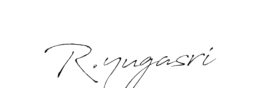 Use a signature maker to create a handwritten signature online. With this signature software, you can design (Antro_Vectra) your own signature for name R.yugasri. R.yugasri signature style 6 images and pictures png