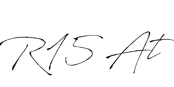 This is the best signature style for the R15 At name. Also you like these signature font (Antro_Vectra). Mix name signature. R15 At signature style 6 images and pictures png