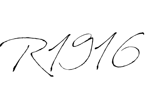 How to make R1916 signature? Antro_Vectra is a professional autograph style. Create handwritten signature for R1916 name. R1916 signature style 6 images and pictures png