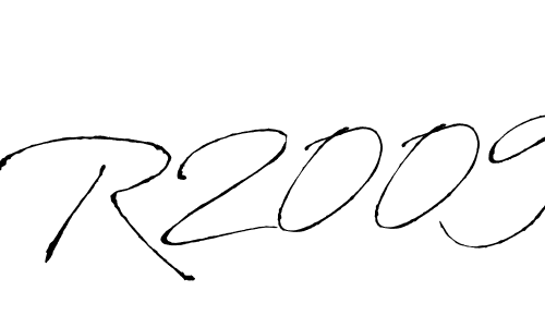 if you are searching for the best signature style for your name R2009. so please give up your signature search. here we have designed multiple signature styles  using Antro_Vectra. R2009 signature style 6 images and pictures png