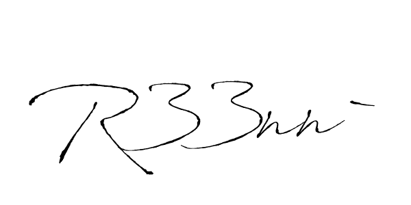 Use a signature maker to create a handwritten signature online. With this signature software, you can design (Antro_Vectra) your own signature for name R33nn`. R33nn` signature style 6 images and pictures png