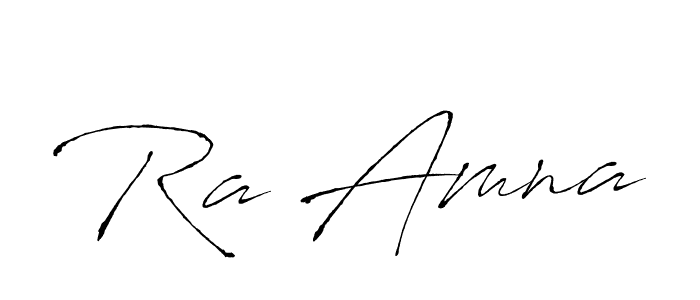 Also we have Ra Amna name is the best signature style. Create professional handwritten signature collection using Antro_Vectra autograph style. Ra Amna signature style 6 images and pictures png