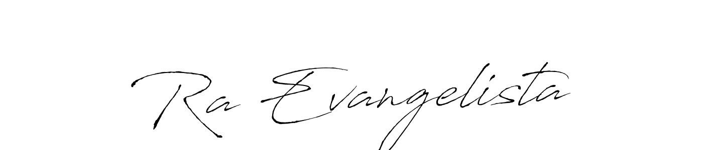 Also we have Ra Evangelista name is the best signature style. Create professional handwritten signature collection using Antro_Vectra autograph style. Ra Evangelista signature style 6 images and pictures png