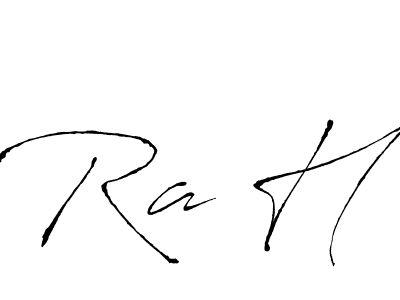 How to Draw Ra H signature style? Antro_Vectra is a latest design signature styles for name Ra H. Ra H signature style 6 images and pictures png