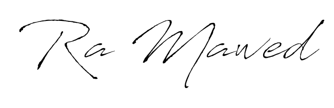 The Antro_Vectra lettering style adds unique flourish to name Ra Mawed. Stand out with a custom digital autograph made in seconds. Ra Mawed signature style 6 images and pictures png