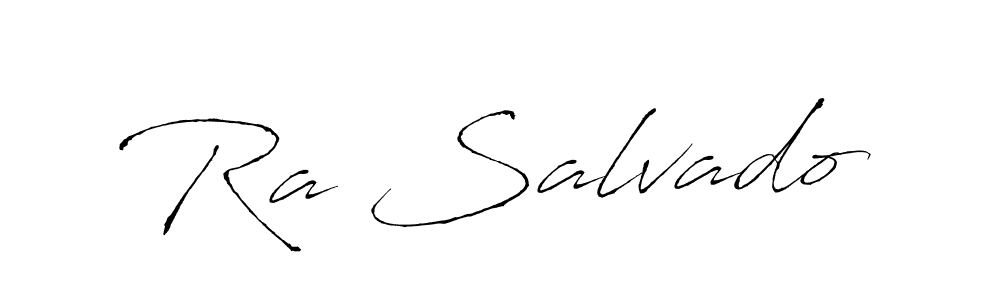 You should practise on your own different ways (Antro_Vectra) to write your name (Ra Salvado) in signature. don't let someone else do it for you. Ra Salvado signature style 6 images and pictures png