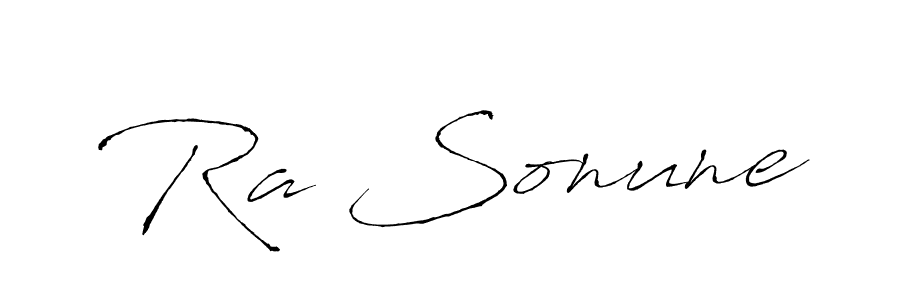 Also we have Ra Sonune name is the best signature style. Create professional handwritten signature collection using Antro_Vectra autograph style. Ra Sonune signature style 6 images and pictures png